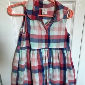 H&M plaid toddler dress 3-4Y